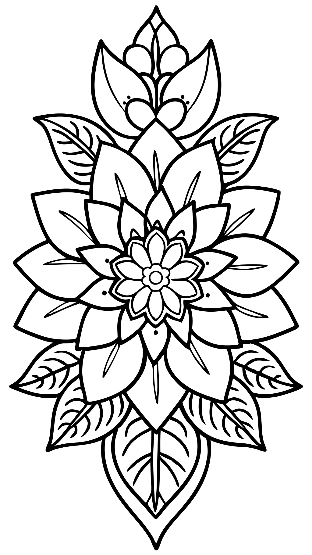 Página para colorear de flores pdf